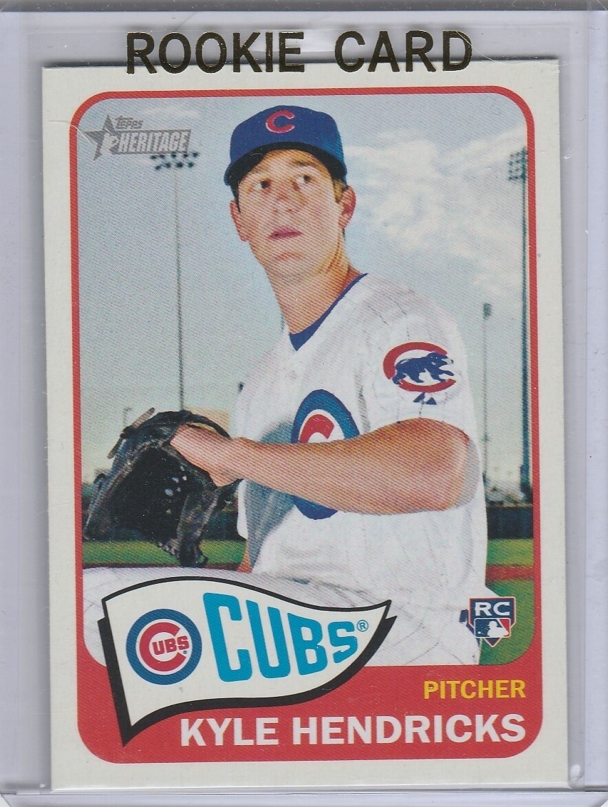KYLE HENDRICKS ROOKIE CARD 2014 Topps Heritage High Series $$ RC Chicago Cubs!