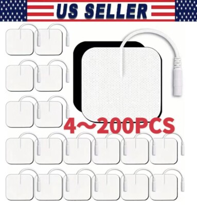40TENS Electrode Pads EMS Replacement Unit 7000 3000 2x2 Muscle Stimulator US