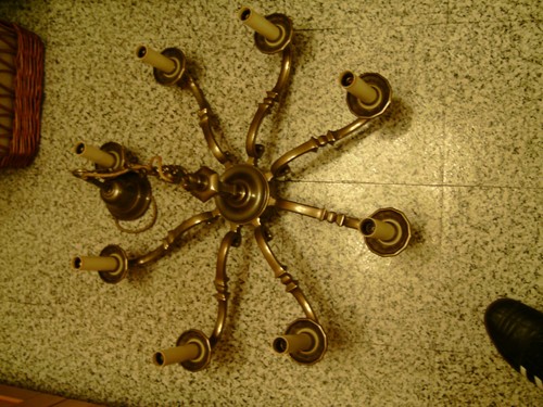 Krohnleuchter Bronce Antike 8 Arme ca. 8,5kg Materialwert ca.100€