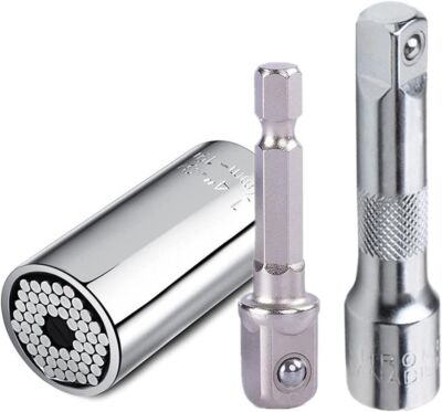 3/4/5/6Pc Socket Wrench Magical Grip Alligator Multi Tool with Drill Adapter USA