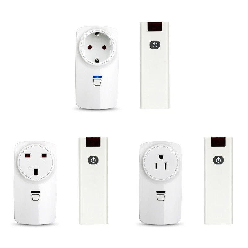 Energy Efficient Wireless Remote Control EU UK US Plug for Lights