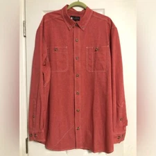 Alaskan hardgear by Duluth trading Co red button down mens size XL outdoor