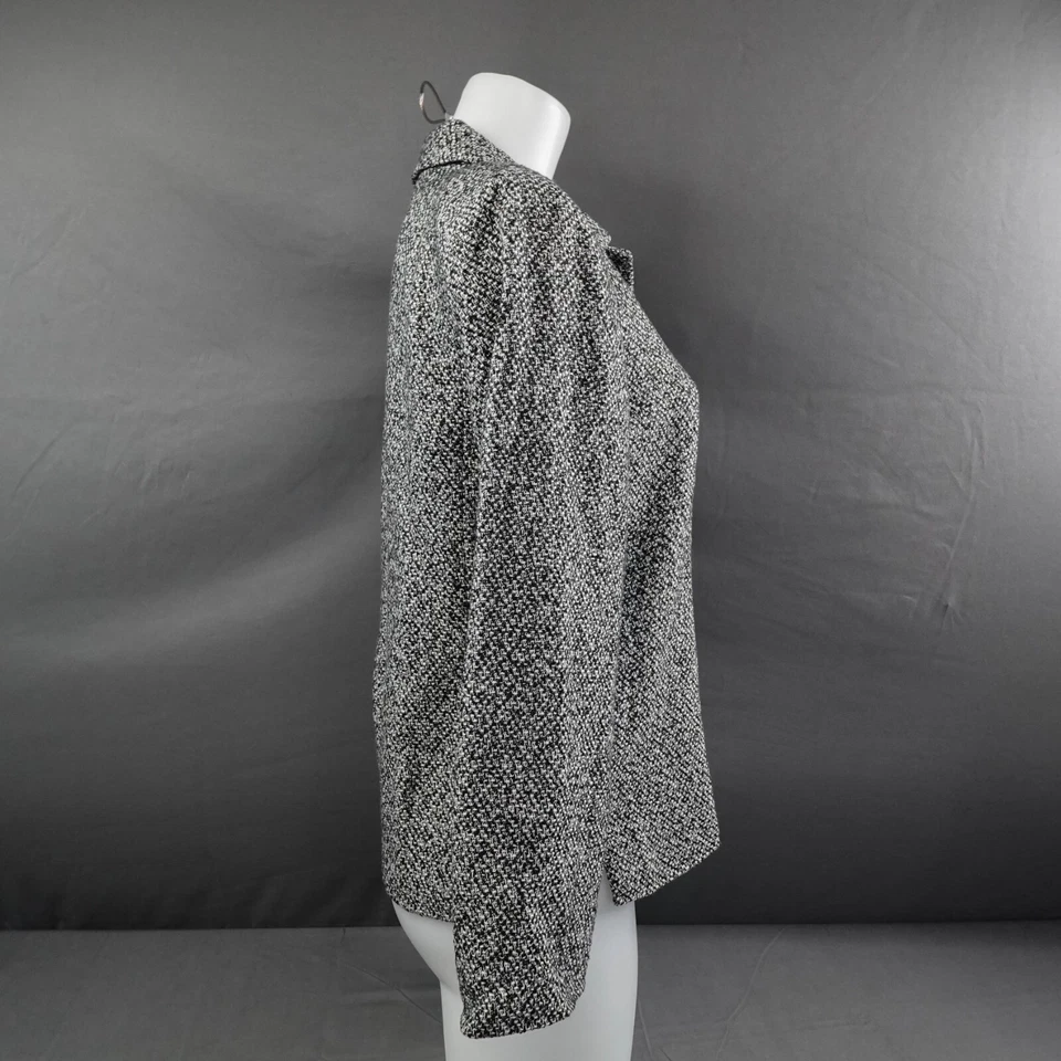 Christopher Banks 女式西装外套小号黑色粗花呢学院风极简职业办公室 — 第 4/4 张图片