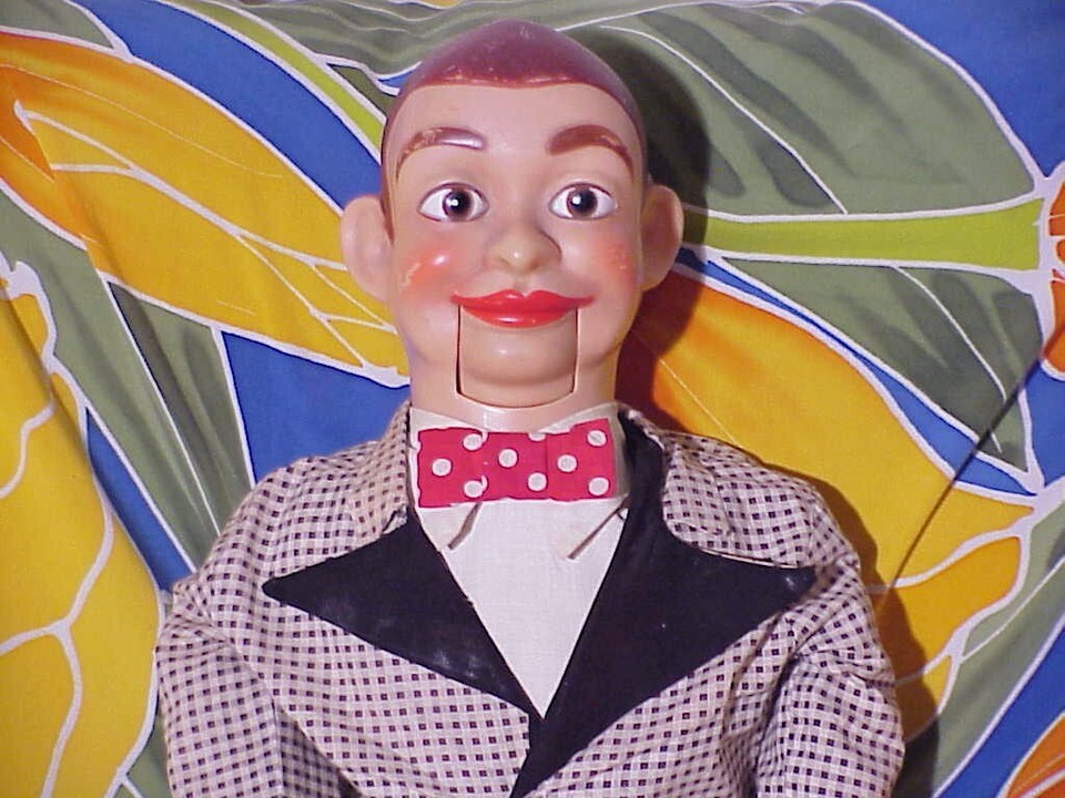 1960s KNUCKLEHEAD SMIFF Ventriloquist Dummy Doll by Juro Novelty