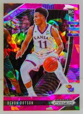 Devon Dotson RC 2020-21 Prizm Draft Picks Pink Cracked Ice Rookie Card #72 Bulls