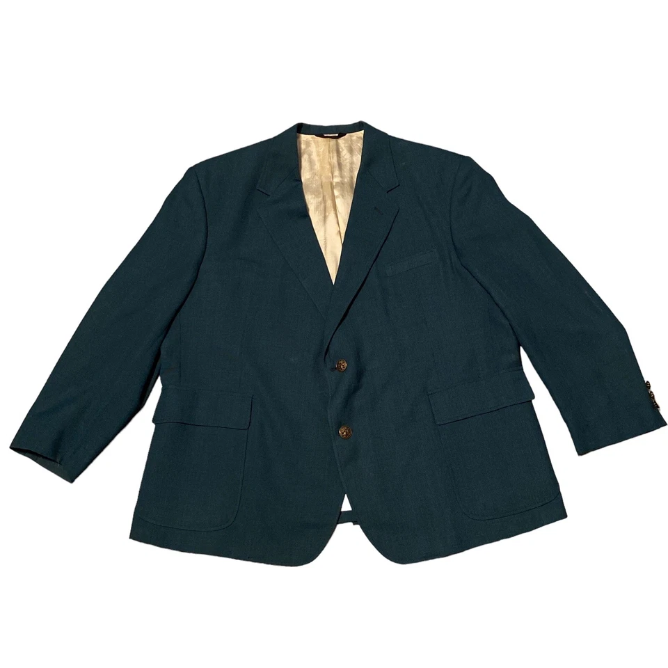 Chaqueta de caballero Hunt Valley verde oscuro con 2 botones 26" x 31" Foto 2 de 4