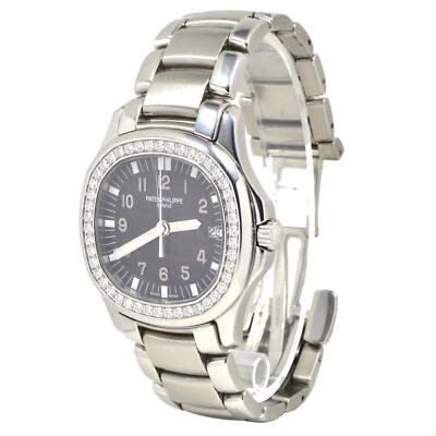 Patek Philippe Black Aquanaut 5087 in Stahl mit Diamantlünette Uhr