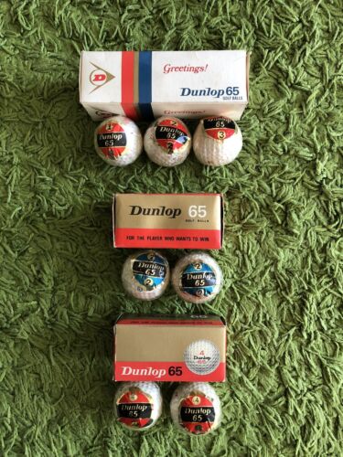Dunlop 65…Vintage Golf Balls (7no) ⛳️