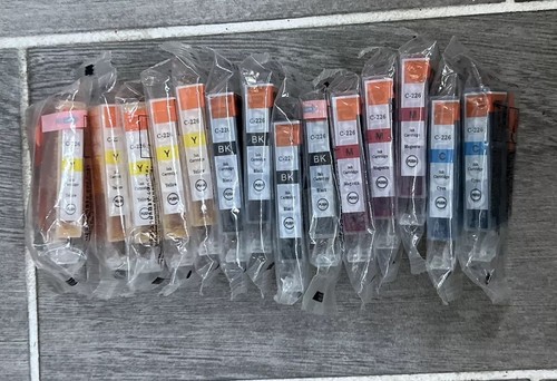 LOT OF 14 UNUSED UNOPENED INK CARTRIDGES C-226 YELLOW/CYAN/MAGENTA/BLACK