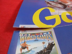 California Games Milton Bradley Nintendo NES Foldable Promo Poster Insert ONLY L