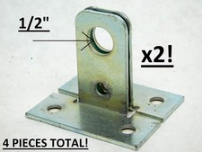 LOT OF 4 2 SETS SAFETY PADLOCK HASP BARN 3/4" DOOR SHED SHOP CABINET ZINC NC