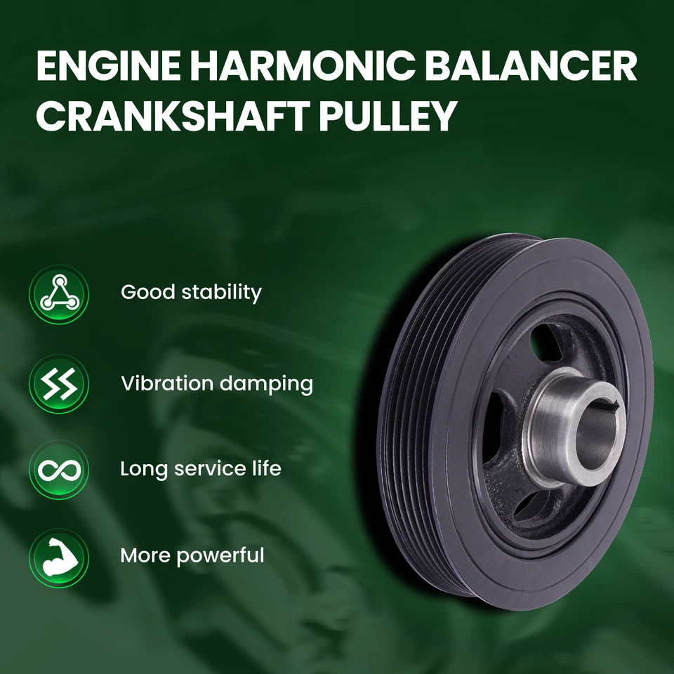 Cinturón Harmonic Balancer Serpentine apto para Chrysler 200 Dodge Dart Jeep Cherokee Foto 4 de 4