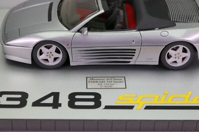 Miniature Ferrari 348 Spider Grise 1/24 - Miniatures Du Château N°46, Rare