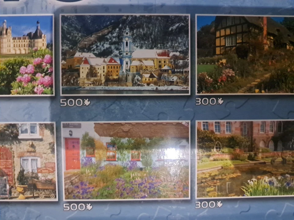 10 CASTLES & COTTAGES SURE LOX Puzzles Box Set 5600 Total Pieces New - Image 4 of 4