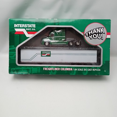 #ad Tonkin Interstate Dist. Co. Freightliner Columbia Semi Truck 1:64 Die Cast PEM $69.99