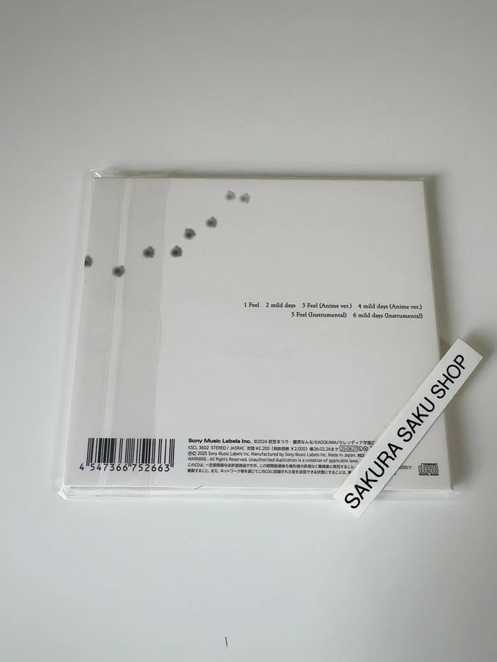 Hitsujibungaku Feel / mild days Secrets of the Silent Witch CD Japan - Image 4 of 4