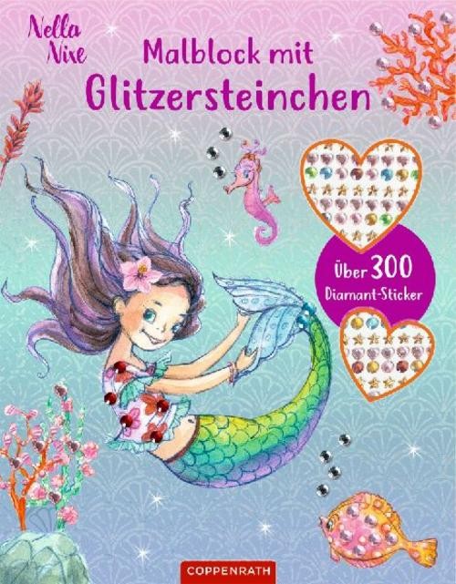 Malblock mit Glitzersteinchen: Über 300 Diamantsticker (Nella Nixe): mit über 300 Diamantstickern zum Verzieren - Bild 2