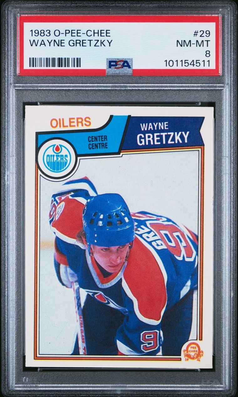 1983-84 O-PEE-CHEE HOCKEY COMPLETE SET (NM-NRMT) w/PSA Gretzky Lindbergh Stevens view 4