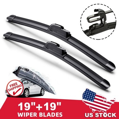 19''&19'' Windshield Wiper Blades Premium OEM Hybrid silicone J-Hook High Quality