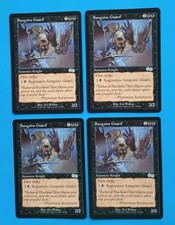 Magic the Gathering MTG Urza's Saga SANGUINE GUARD X 4 LP/EX U 1998 Nice!