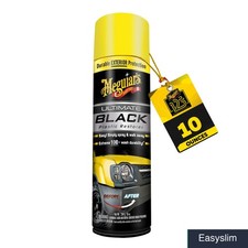 Black Plastic Trim Restorer Spray, 10 Oz, UV Protection, Aerosol Can