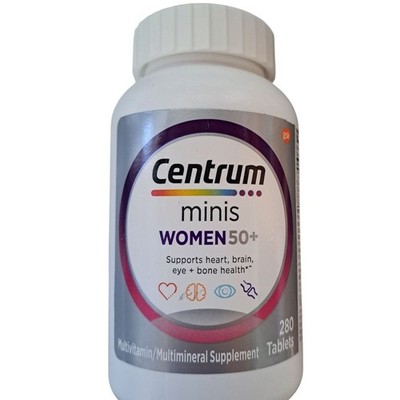 Centrum Minis Women's 50+ Multivitamin for Women 50 Plus 280 Tabs Exp 07/2026