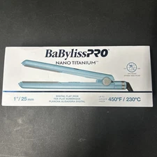BaBylissPRO Nano Titanium 1" Digital Straightener NEW FAST FREE SHIPPING!!!