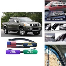 Kucaruce Window Vent Visors Rain Guards 2004-2015 Nissan Titan Crew Cab 94858