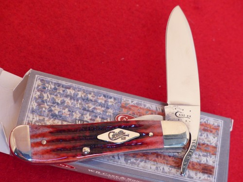 Case XX USA 61953L SS Russlock Crimson mint in box 2014 Linerlock Knife - Picture 2 of 3