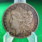 1896 Morgan Silver Dollar - Philadelphia Mint - 90% Silver - XF+ - Nice Toning