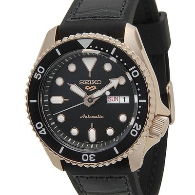 SEIKO 5 SRPD76K1 Men s Watch Automatic Black Rose Gold