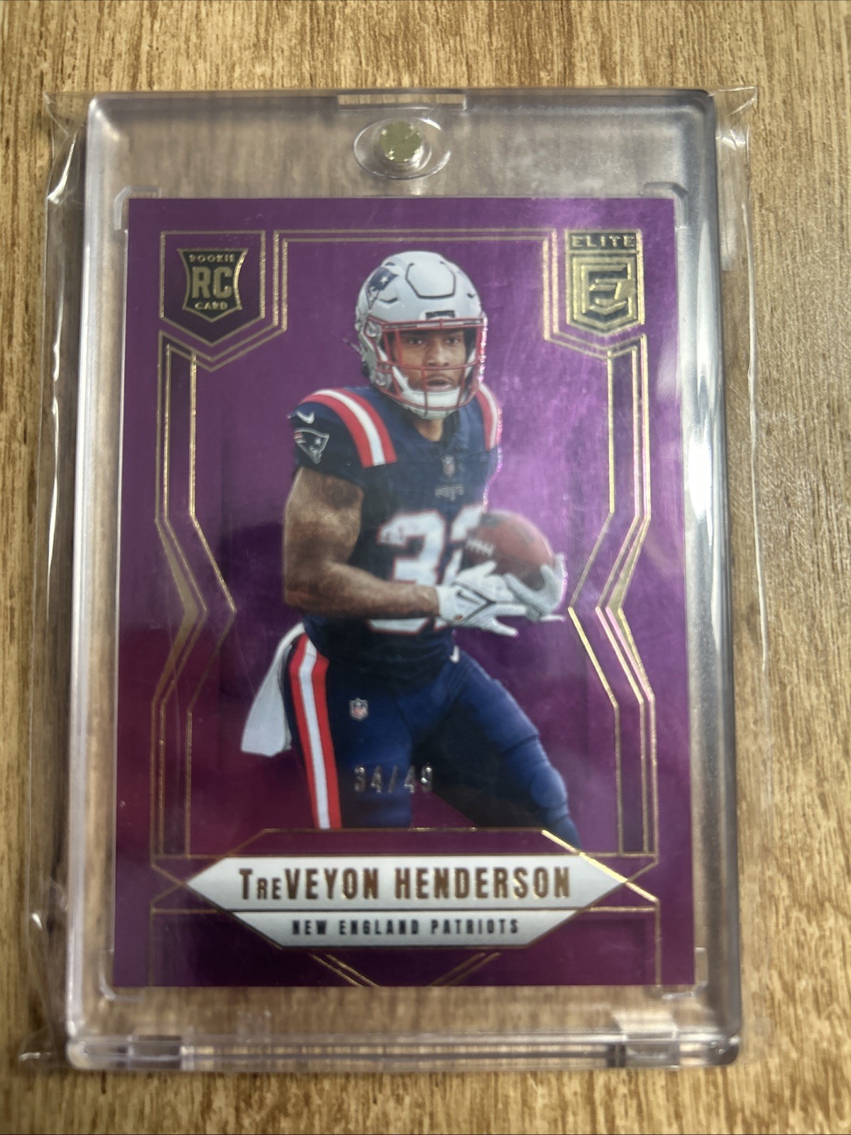 2025 Panini Donruss Elite - Rookies Treveyon Henderson #152 Purple /49 (RC)
