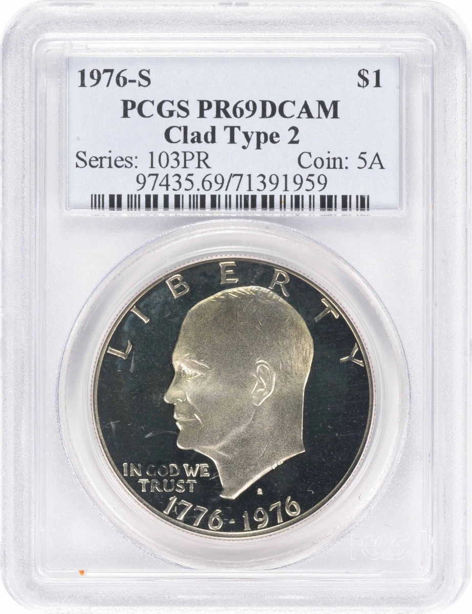 Proof PR 69 Graded 1976 Eisenhower Dollars (1971-1978) for sale | eBay