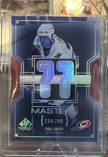 Upper Deck 2025-26 SP Game Used NHL Masters Paul Coffey NM-88 Hurricanes /299