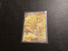 Ninetales ex 186/165 Scarlet & Violet 151 Holo full art Pokemon TCG WITH SLEEVE