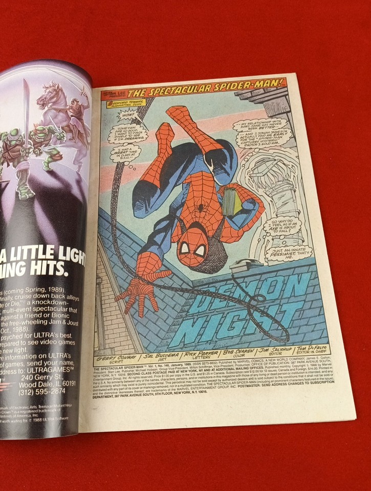 The Spectacular Spider-Man #146 (1989) Marvel Comics Inferno Cont ...