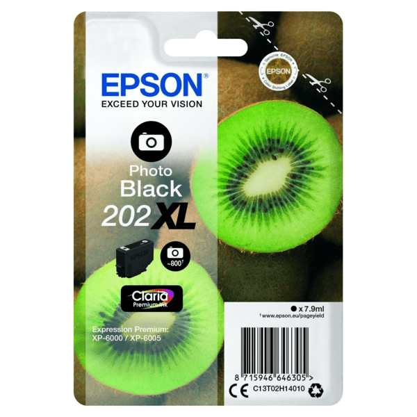 Genuine Epson 202XL Photo Black Ink Cartridge C13T02H14010