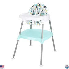 Evenflo 4-in-1 Convertible High Chair - Versatile Eat & Grow, Durable Polyester