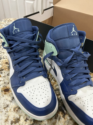 Size 11 - Jordan 1 Mid Blue Mint 2022 195869598536| eBay display picture 3
