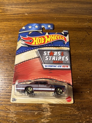 HOT WHEELS STARS AND STRIPES 64 Pontiac GTO 3/10 New. - Picture 1 of 6