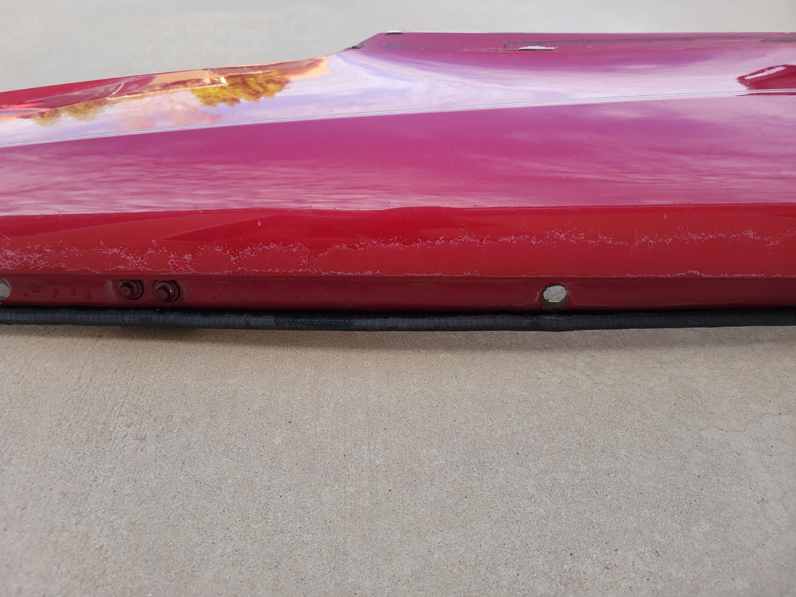 1989–1991 Chrysler TC By Maserati Front Passenger RH Fender Assembly OEM Red Use