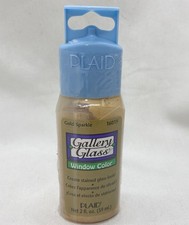 1 Gallery Glass By Plaid Gold Crystal Window Color 16019 2oz New Old Stock 1996