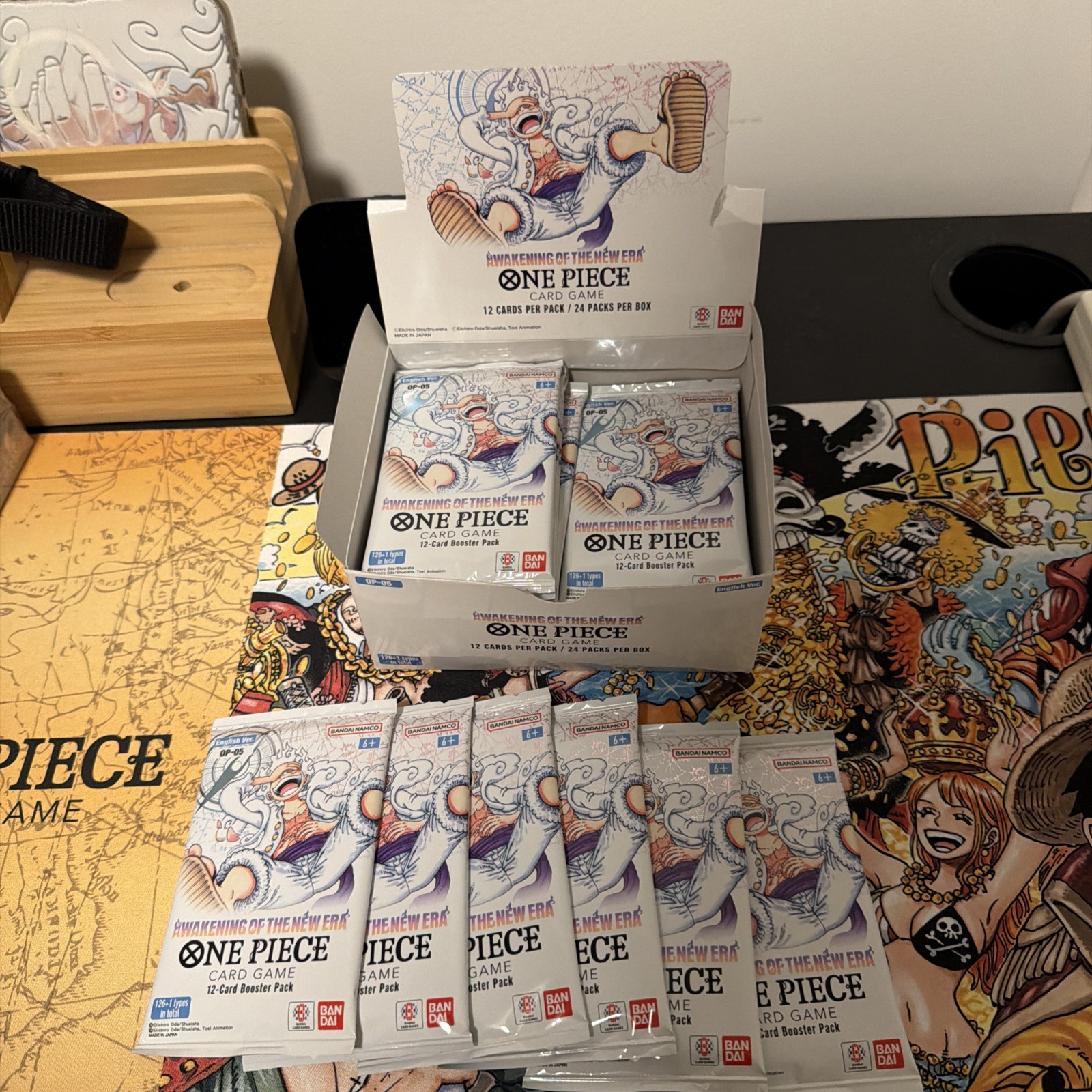 One Piece TCG - OP05: El Despertar de la Nueva Era Inglés Sellado Paquete de 6