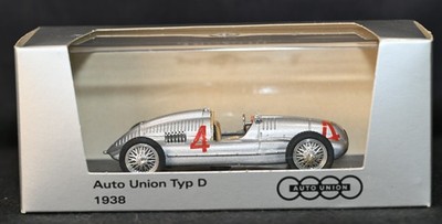Auto Union Type D 1938 Grand Prix Race Car 1:43 Diecast Brumm Italy
