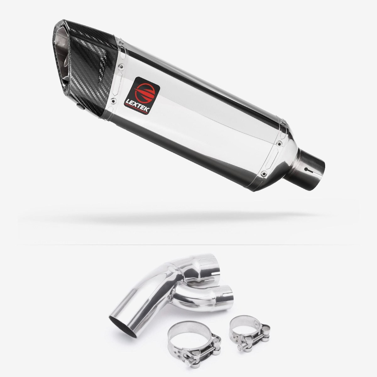Lextek Slip-on Stainless Steel 300mm Exhaust for BMW S1000 XR 15-19
