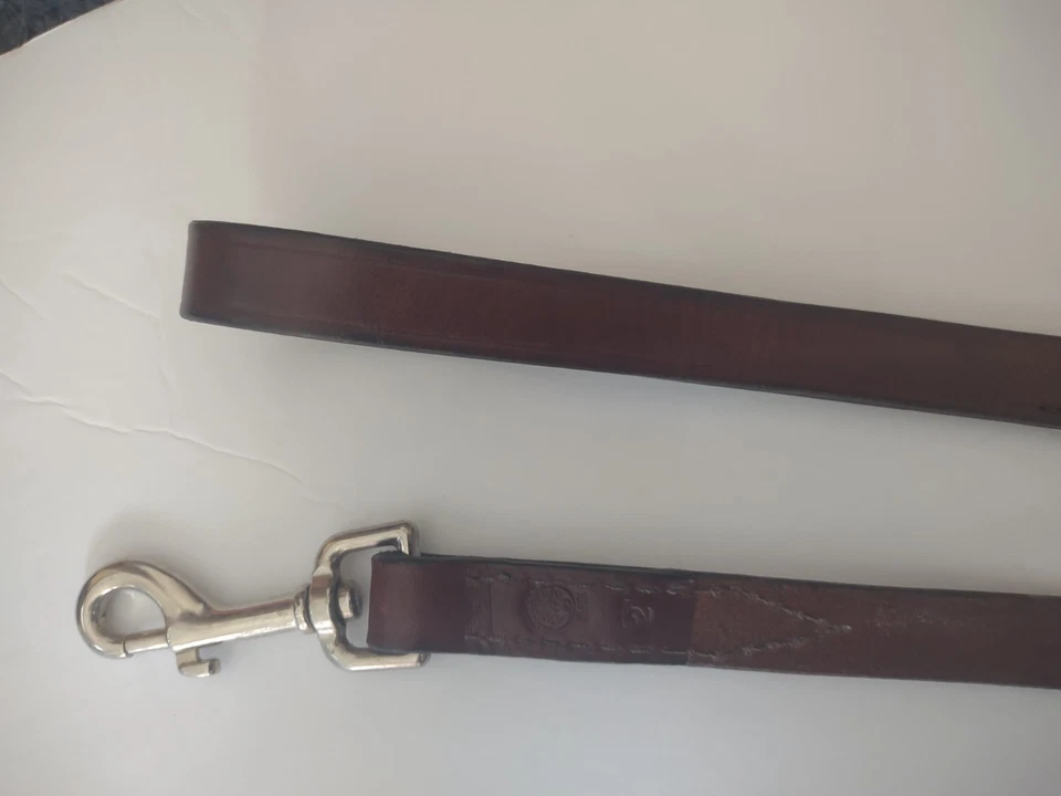 Lote 2 Productos Hamilton Latigo Cuero Tráfico Plomo 3/4" x 24" Mascota Perro - ¡NUEVO!! Foto 3 de 4