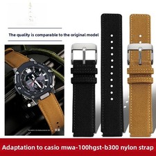 For Casio GST-B300 MWA-100H Quality Convex Nylon Watch Band Sports Strap 20mm