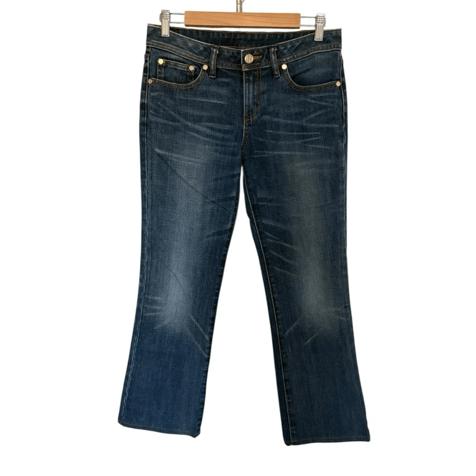 Tory Burch Classic Tory Boot Jean Size 28 Medium Wash - Image 2 of 4