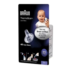 Braun ThermoScan Lens Filters, For Ear Thermometer Lens Filters BPA Free 40/Box