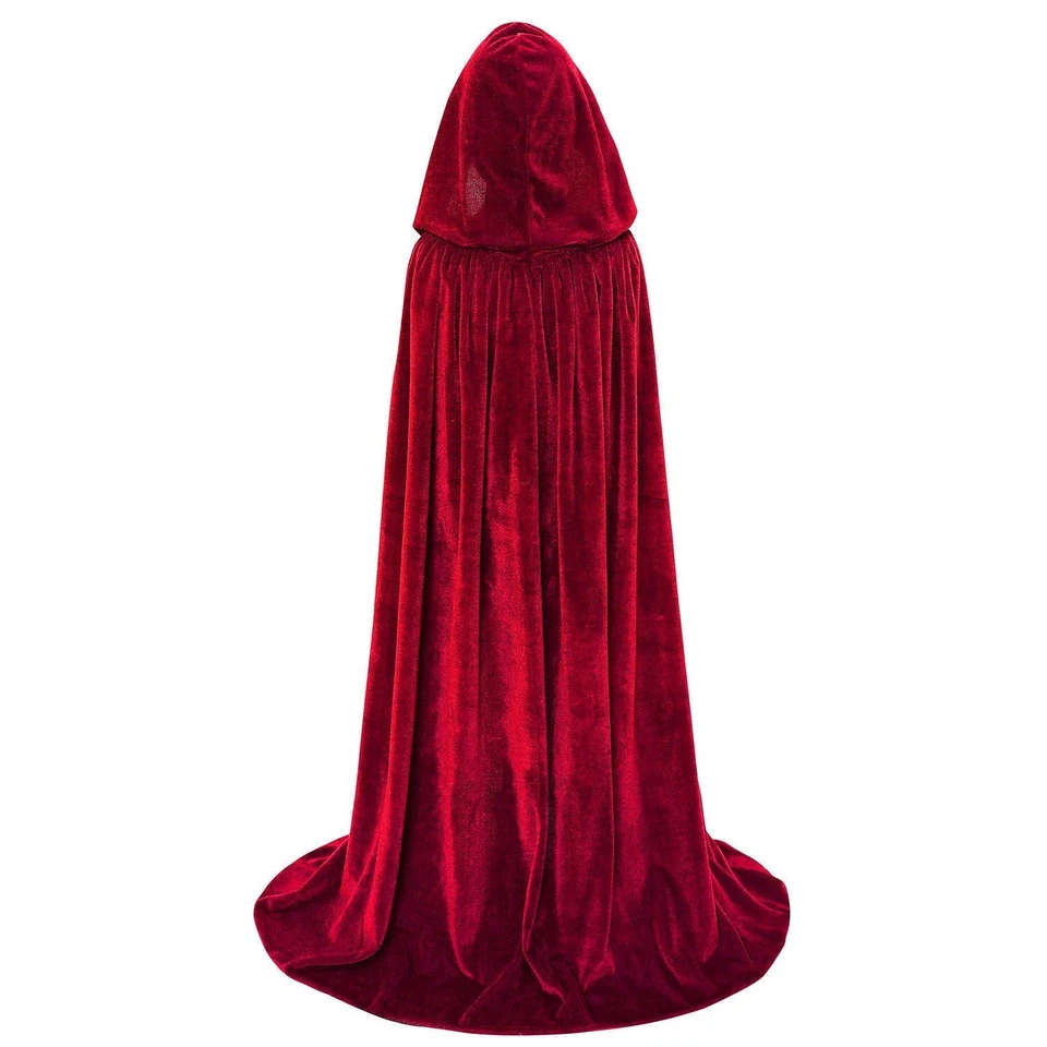 Capa de terciopelo Makroyl Kids con capucha para Halloween Navidad Cosplay Co... Foto 4 de 4